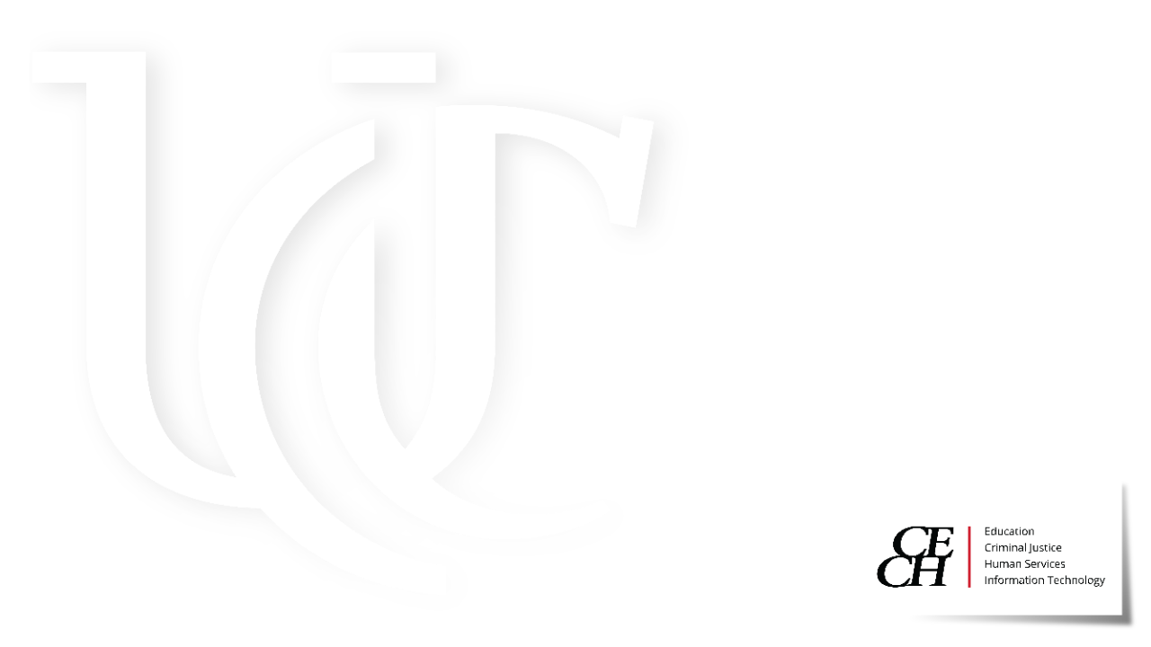 UC Monogram with CECH Lockup Wide PowerPoint