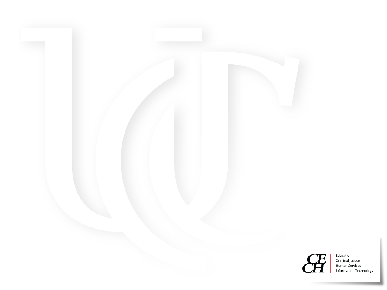 UC Monogram with CECH Lockup Standard PowerPoint