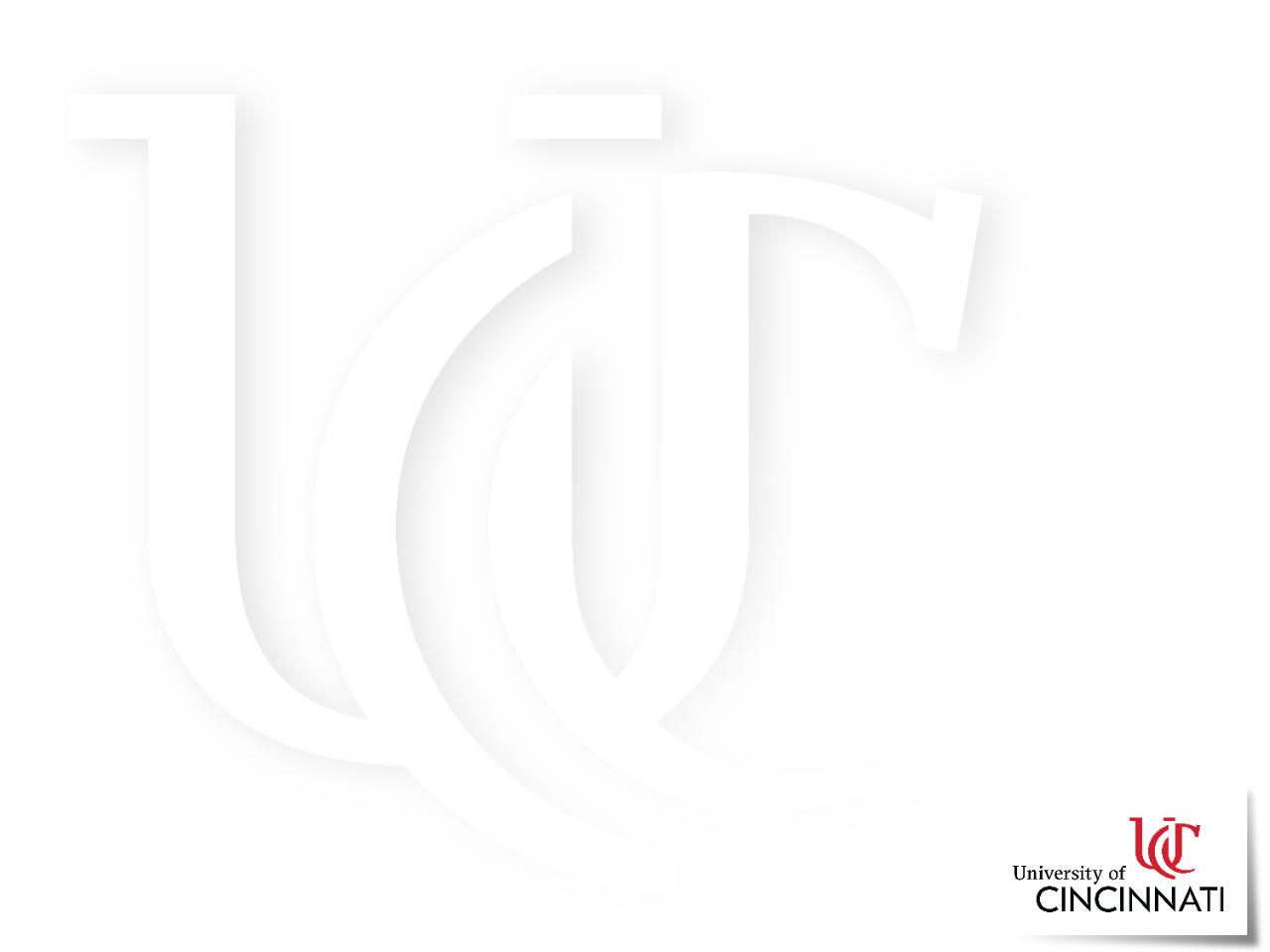 UC Monogram with Logo Standard PowerPoint