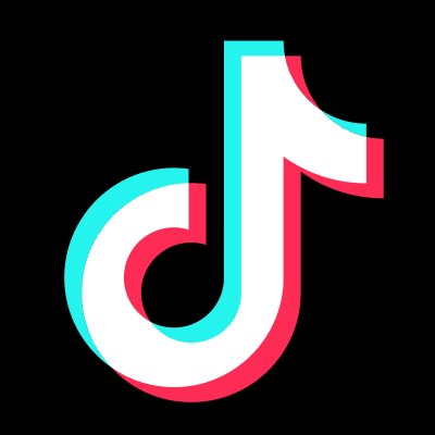 Tik tok logo with social media link