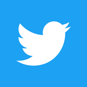 Twitter logo with social media link