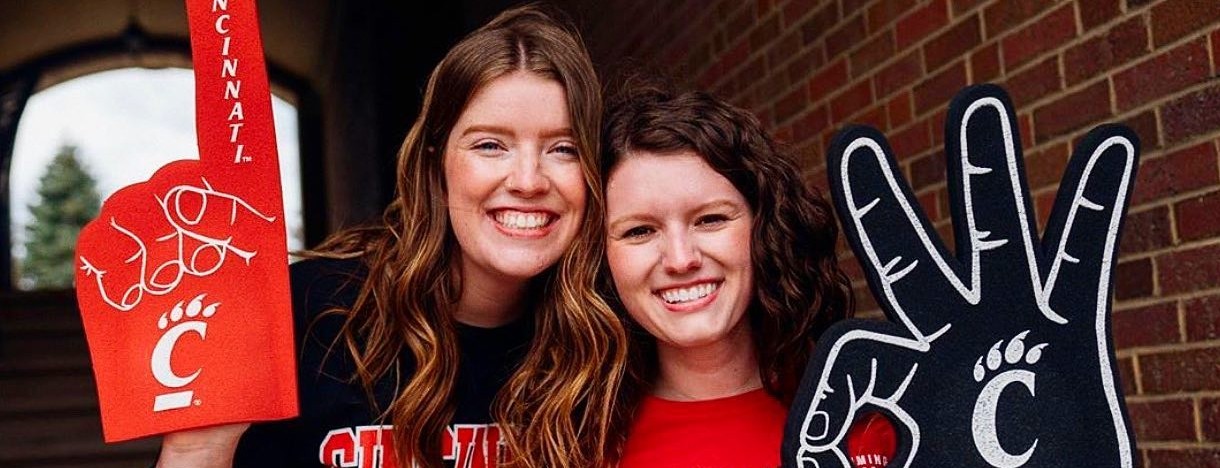 Students excited for a football game