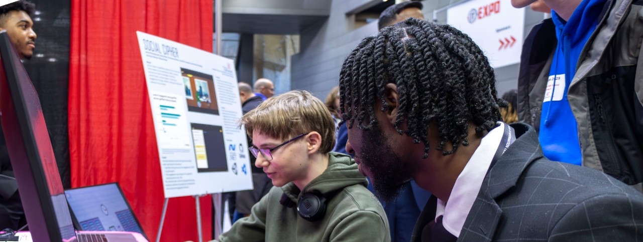 Students presenting at the 2025 IT Expo