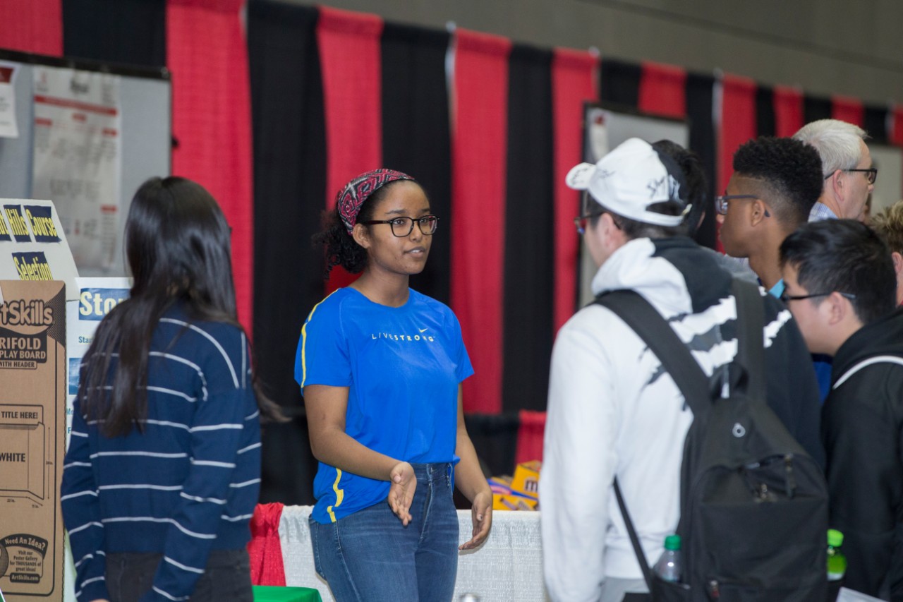 UC Information Technology students showcased their projects during the 2019 IT Expo at the Recreation Center. UC/ Joseph Fuqua II